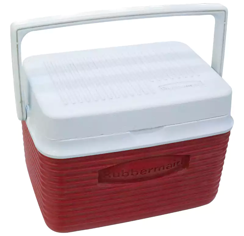 Coleman ice box for trips 5 liters, red× white