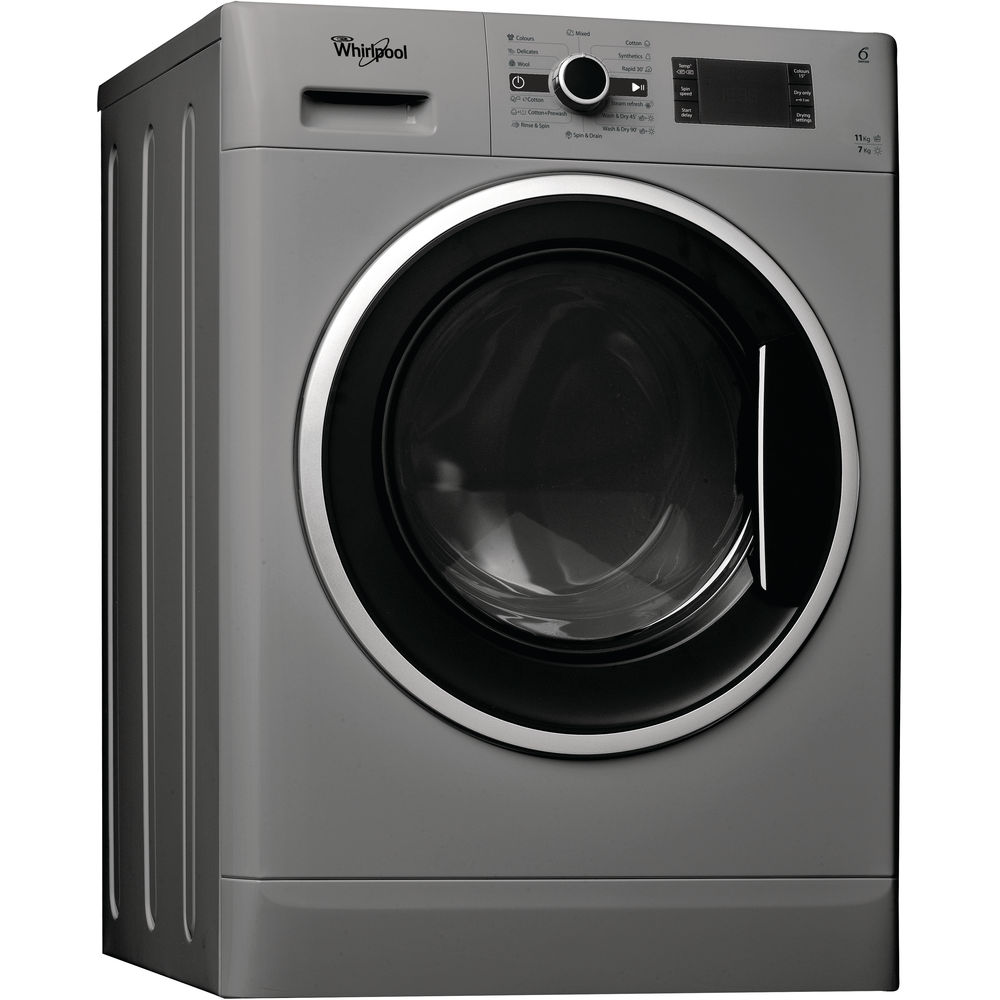 Whirlpool Front Loading Washing Machine, 11 kg, Silver, WWDC 11716 S