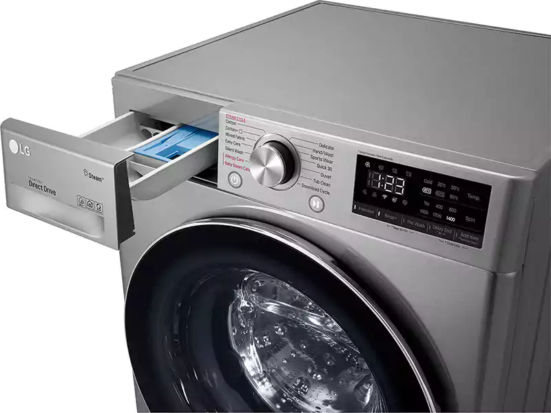 LG Vivace Fully Automatic Washing Machine, Front Loading, 9 KG, Inverter, Silver, F4R5VYG2T