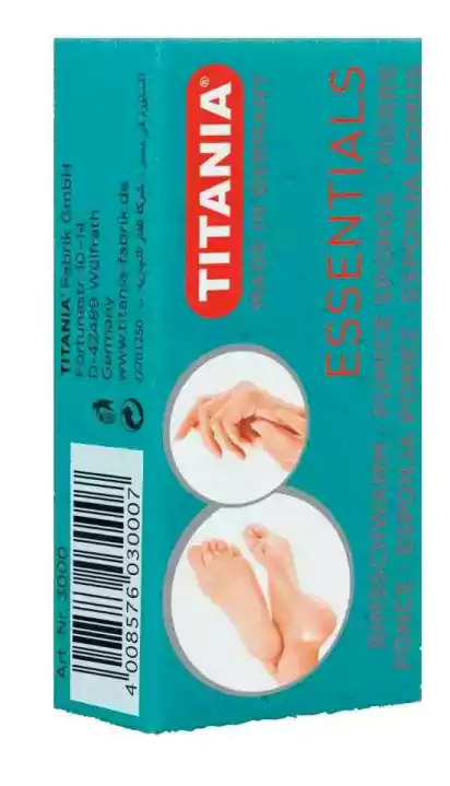 Titania Pedicure Stone, Scrubber for Cuticles and Heels without Damage, Pink 30001