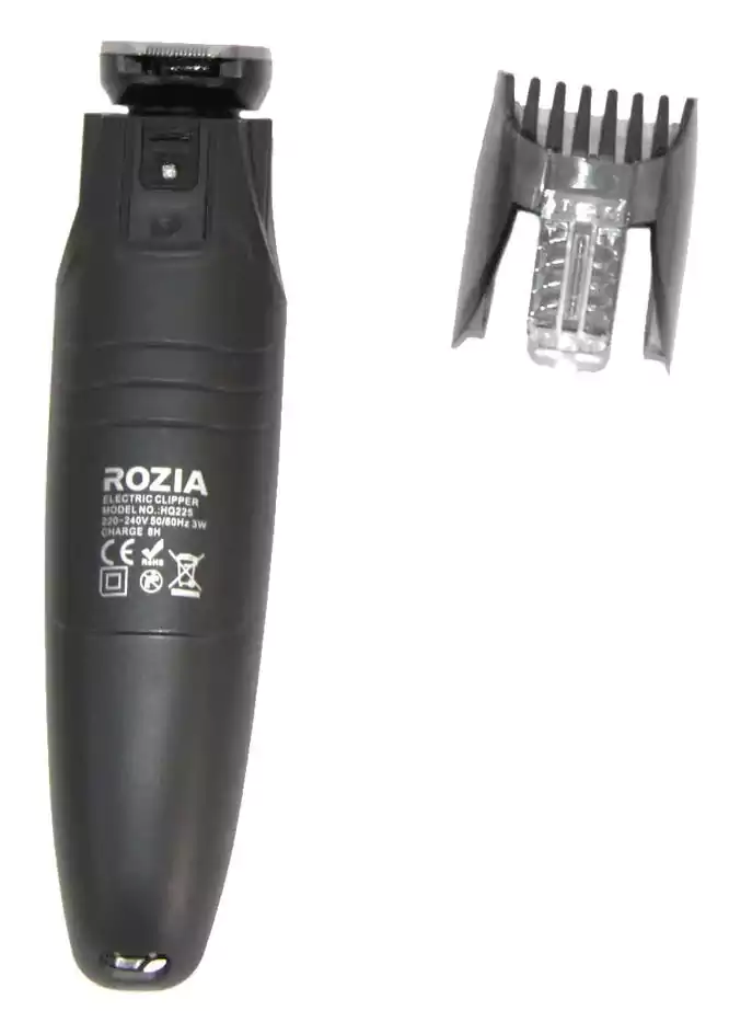 ماكينة حلاقة كهربائية للرجال روزيا 2×1، قابلة لإعادة الشحن، أسود، ROZIA HQ225.1