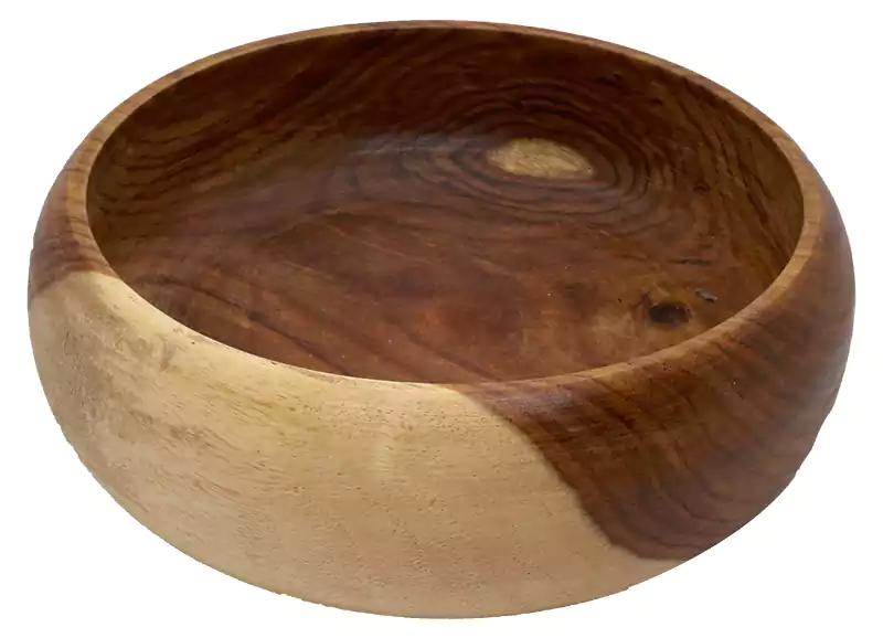 بولة خشب من هووم وود مدورة، مقاس 25، بني