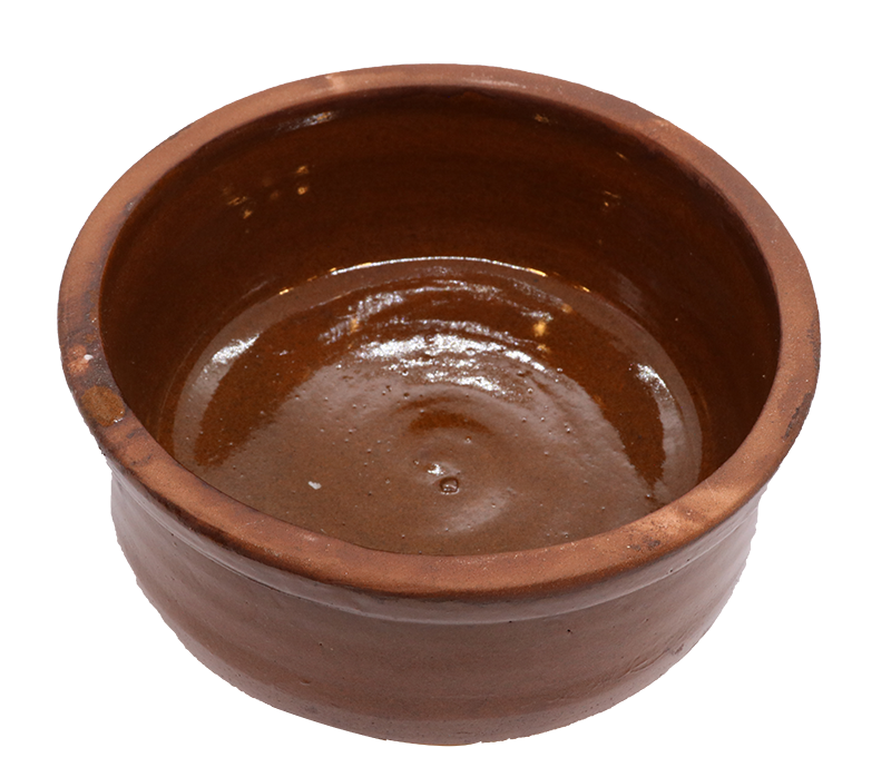 طاجن فخار دائري - بني