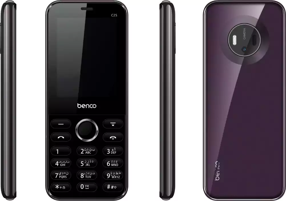 موبايل بينكو C25، ثنائي الشريحة، ذاكرة داخلية 32 ميجابايت، رامات 32 ميجابايت، شبكة الجيل الثاني، بنفسجي