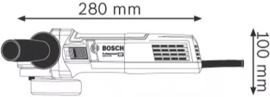 صاروخ قطعية بوش بروفيشنال، 900 وات، 125 مم، GWS 9-125 PROFESSIONAL