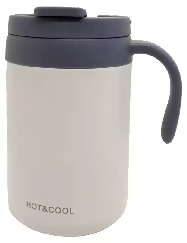 Handle Thermal Mug - White