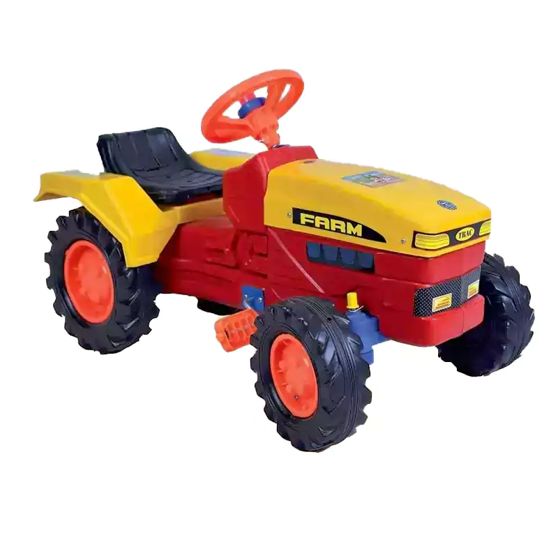 Big toy tractor, red