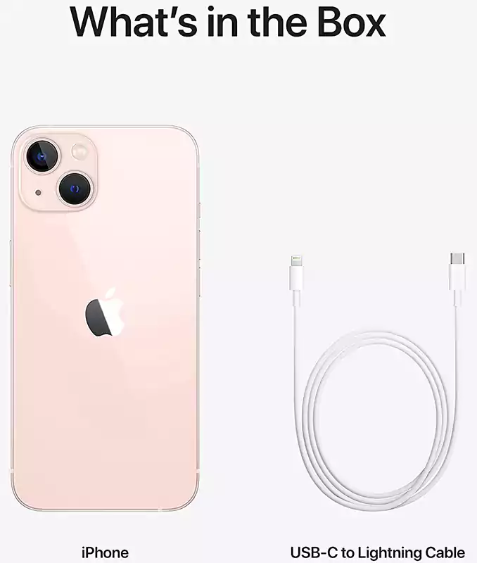 iPhone 13 Single SIM Mobile, 128GB Internal Memory, 4GB RAM, 5G Network, Pink