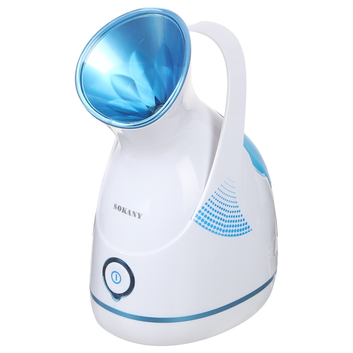 جهاز بخار أيوني للعناية بالوجه والشعر من سوكاني، متخصص في التنظيف العميق والساونا، أبيض مع لبني ZJ-6780