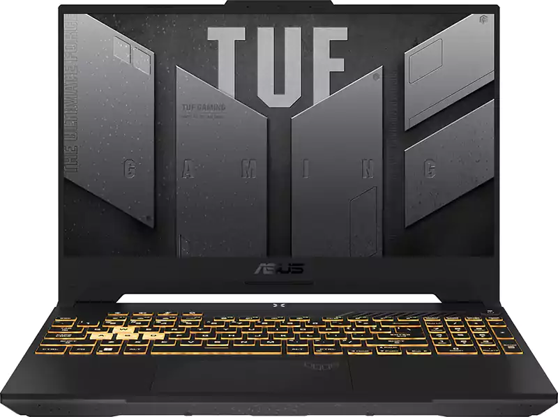 لاب توب اسوس TUF F15 FX507ZC-HN003W، معالج من الجيل الثاني عشر، Intel® Core™ i7-12700H، رامات 16 جيجابايت، 512 جيجابايت SSD هارد، NVIDIA RTX3050-4GB، شاشة 15.6 بوصة FHD 144 هرتز، ويندوز 11، رمادي