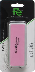 مبرد أظافر احترافي صنفرة من في ، 6 وجه، وردي FE.048