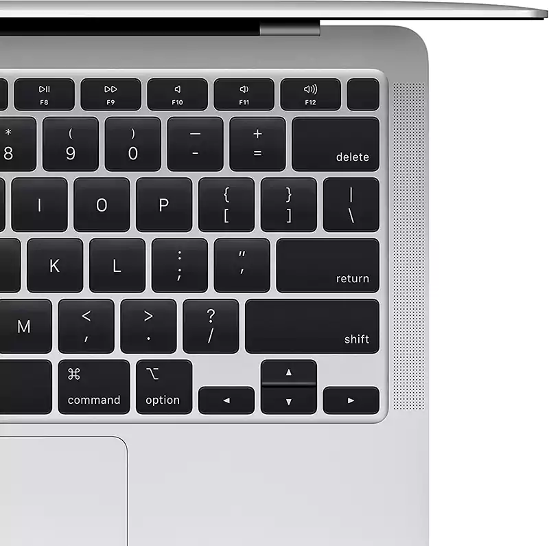 لاب توب ابل ماك بوك اير A2337، معالج Apple M1 chip with 8-core CPU and 7-core GPU، رامات 8 جيجابايت، 256 جيجابايت SSD هارد، شاشة 13 بوصة، macOS، رمادي