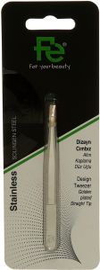 Fe Metal Hair Tweezers with Golden Head, Silver FE.058