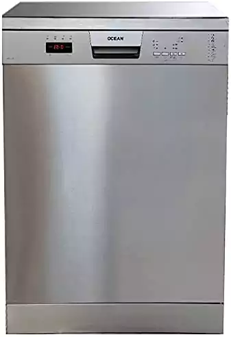 Ocean Dishwasher 12 Place Settings, 60 cm, 9 Programs, Digital, Silver, Turkish, ODY9VS