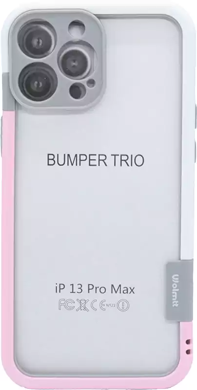 جراب ايفون 13 برو ماكس، سيليكون، شفاف بفريم ألوان