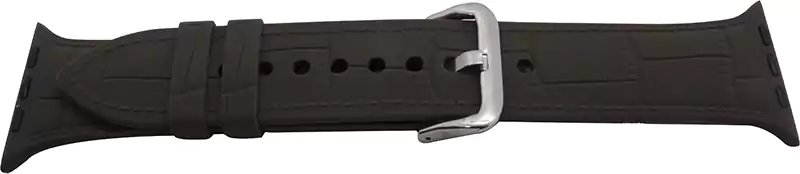 استيك ساعة ،سيليكون، 42-44 مم ،بني غامق