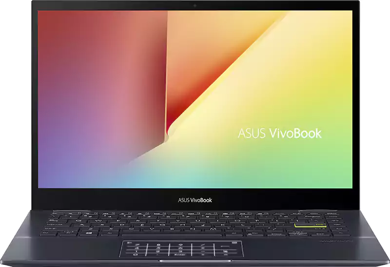 Asus VivoBook Flip 14 TM420UA-EC005T Laptop, AMD Ryzen™ 5 5500U, 8GB RAM, 512GB SSD, AMD Radeon™ Graphics, 14 Inch FHD, Windows 10, Black