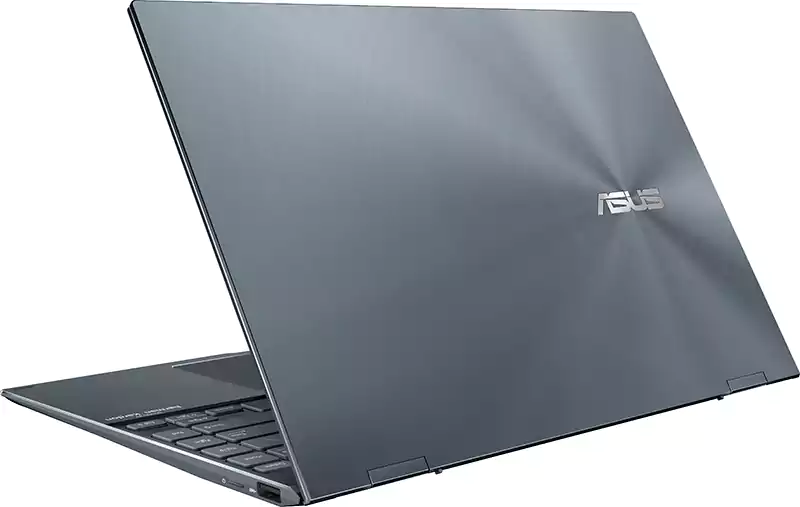 Asus ZenBook Flip 13 UX363EA-OLED007W Laptop, Intel® Core™ i7-1165G7, 11th Generation, 16GB RAM, 1TB SSD, Intel® Iris Xe Graphics, 13.3 Inch FHD OLED Screen, Windows 11, Gray