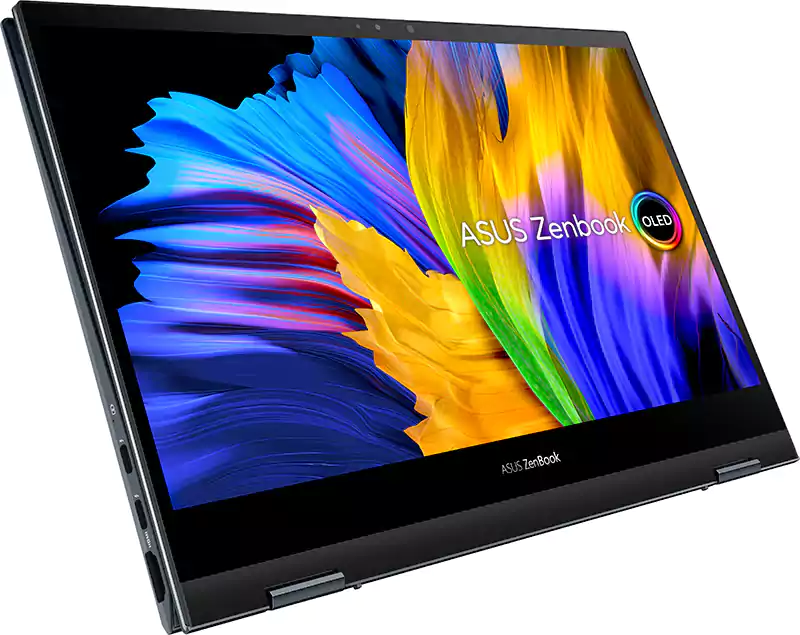 Asus ZenBook Flip 13 UX363EA-OLED007W Laptop, Intel® Core™ i7-1165G7, 11th Generation, 16GB RAM, 1TB SSD, Intel® Iris Xe Graphics, 13.3 Inch FHD OLED Screen, Windows 11, Gray