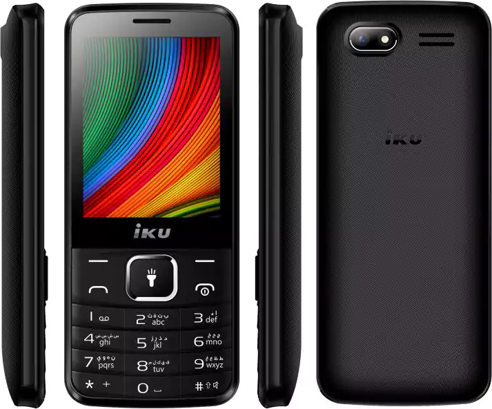 موبايل اي كي يو R280، ثنائي الشريحة، ذاكرة داخلية 32 ميجابايت، رامات 32 ميجابايت، شبكة الجيل الثاني، أسود