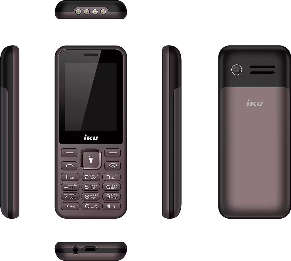 موبايل اي كي يو R300، ثنائي الشريحة، ذاكرة داخلية 32 ميجابايت، رامات 32 ميجابايت، شبكة الجيل الثاني، بني