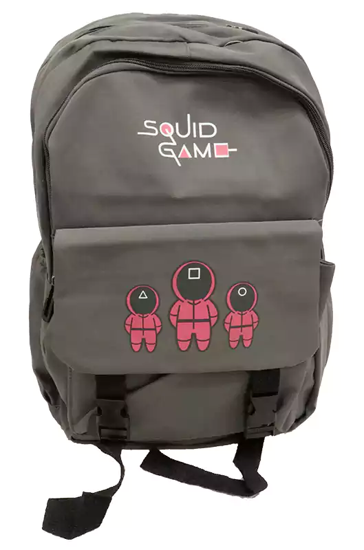 شنطة ظهر سكواد جسم باللون الرمادي