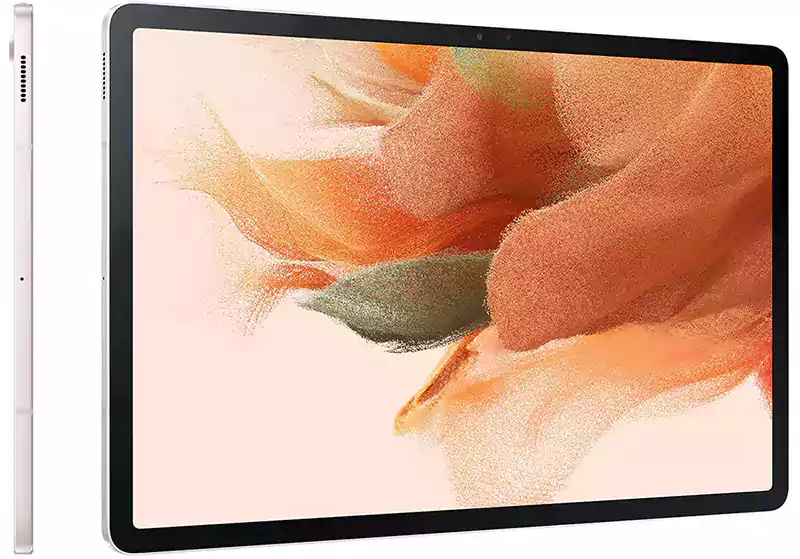 تابلت سامسونج جلاكسي S7 ، شاشة 12.4 بوصة، ذاكرة داخلية 128 جيجابايت، رامات 6 جيجابايت، شبكة الجيل الرابع إل تي إي، وردي