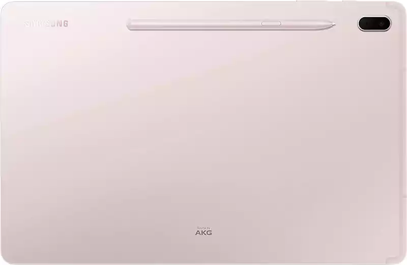 تابلت سامسونج جلاكسي S7 ، شاشة 12.4 بوصة، ذاكرة داخلية 128 جيجابايت، رامات 6 جيجابايت، شبكة الجيل الرابع إل تي إي، وردي