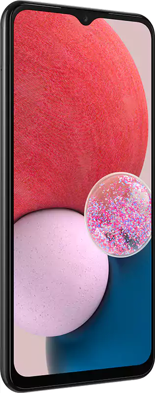 موبايل سامسونج جلاكسي A13، ثنائي الشريحة، ذاكرة داخلية 64 جيجابايت، رامات 4 جيجابايت، شبكة الجيل الرابع إل تي إي، أسود