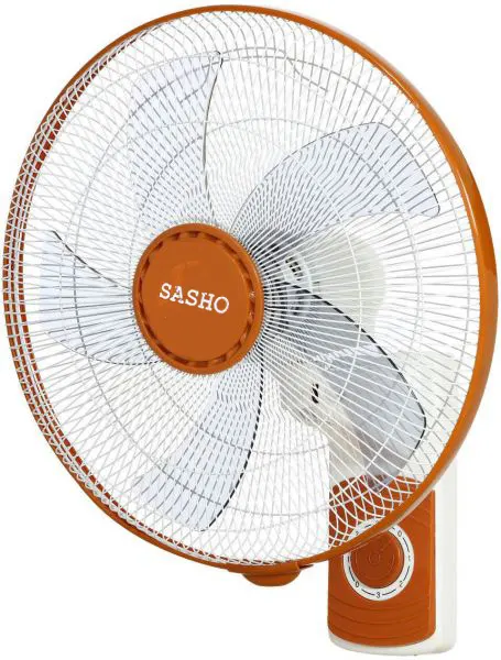 مروحة حائط ساشو، 18 بوصة، 3 سرعات، برتقالي، SH213W