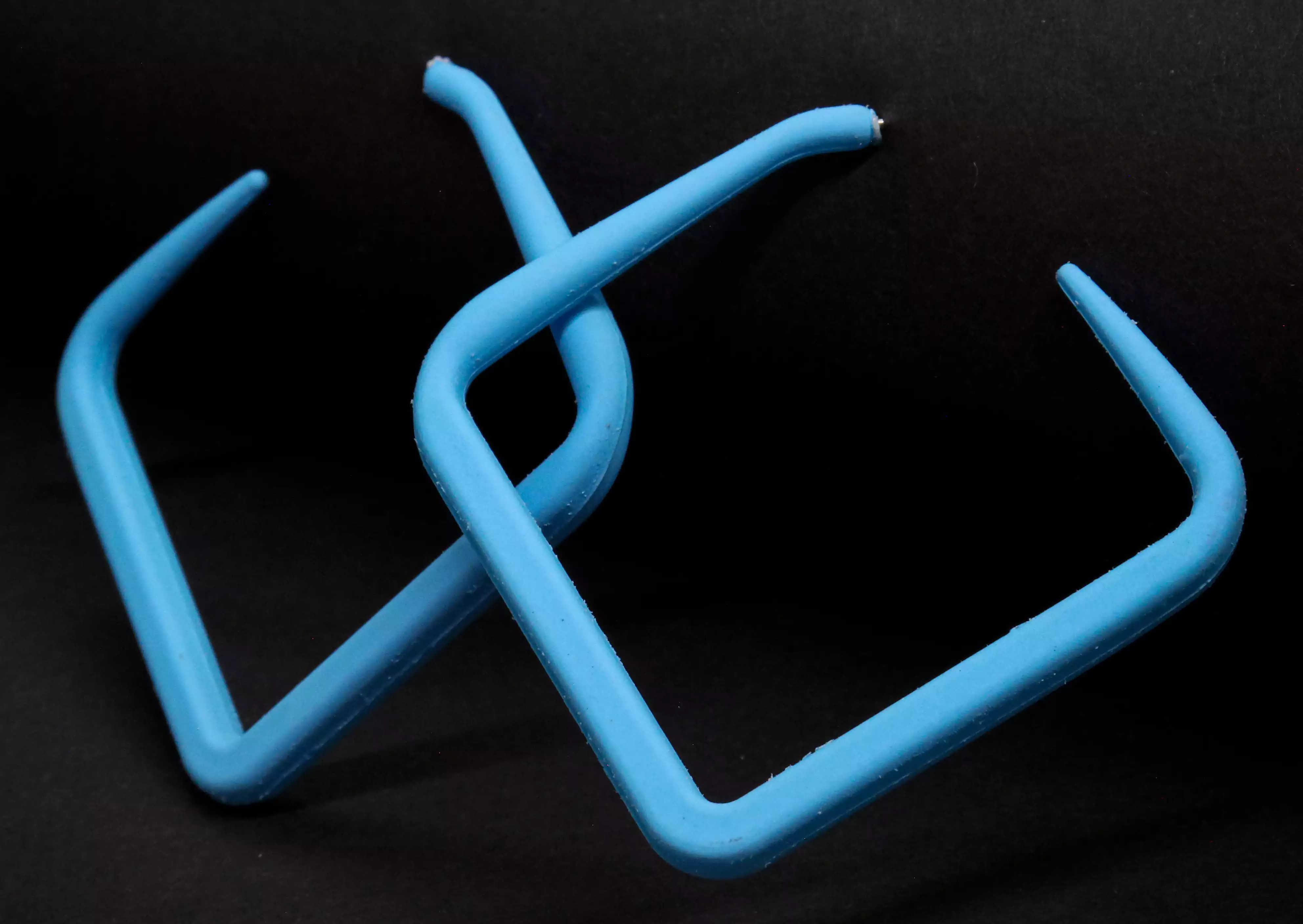 حلق مجوهرات على شكل  مربع للنساء والبنات، أقراط متدلية ، أزرق