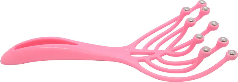 Scalp and neck massager for relaxation plastic, gently massage without any damage, pink