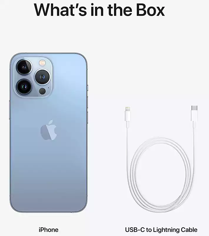 موبايل ايفون 13 برو، شريحة واحدة، ذاكرة داخلية 128 جيجابايت، رامات 6 جيجابايت، شبكة الجيل الخامس، أزرق