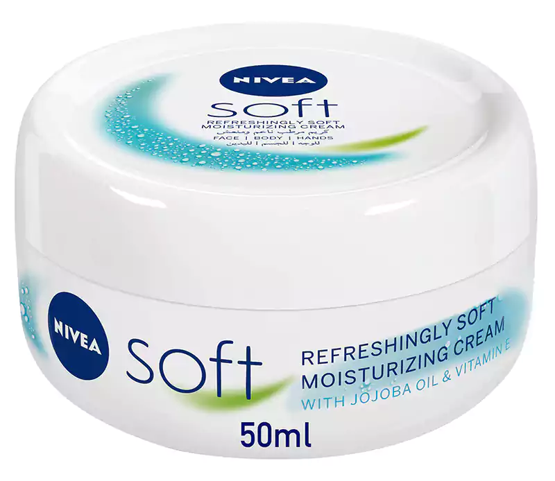 NIVEA Soft Moisturizing Cream for Face and Body, 50ml
