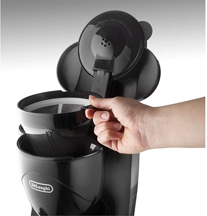 ماكينة تحضير قهوة امريكان ديلونجي، 1000 وات، أسود، Icm2.B