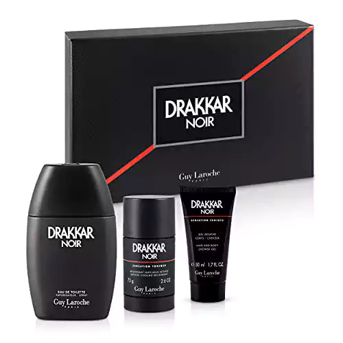 Drakkar Noir By Guy Laroche  For Men EDP 100ML + Deo Stick 75g + Shower Gel 50ml  SET