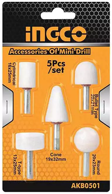 INGCO AKB0501 Stone Accessory Set 5 Pieces INGCO AKB0501