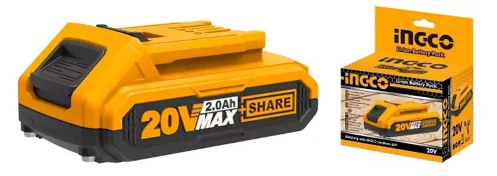 INGCO Lithium-Ion Battery, 20V, 2Ah, TFBLI20011