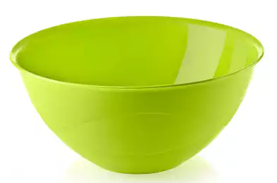 Titiz Round plastic bowl 3 liters - green, 9114