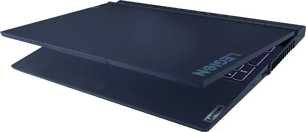لاب توب لينوفو ليجن 5، معالج من الجيل الحادي عشر، Intel Core i7-11800H، رامات 16 جيجابايت، 512 جيجابايت SSD هارد، نفيديا جي فورس RTX 3060 6GB، شاشة 15.6 بوصة FHD، أزرق