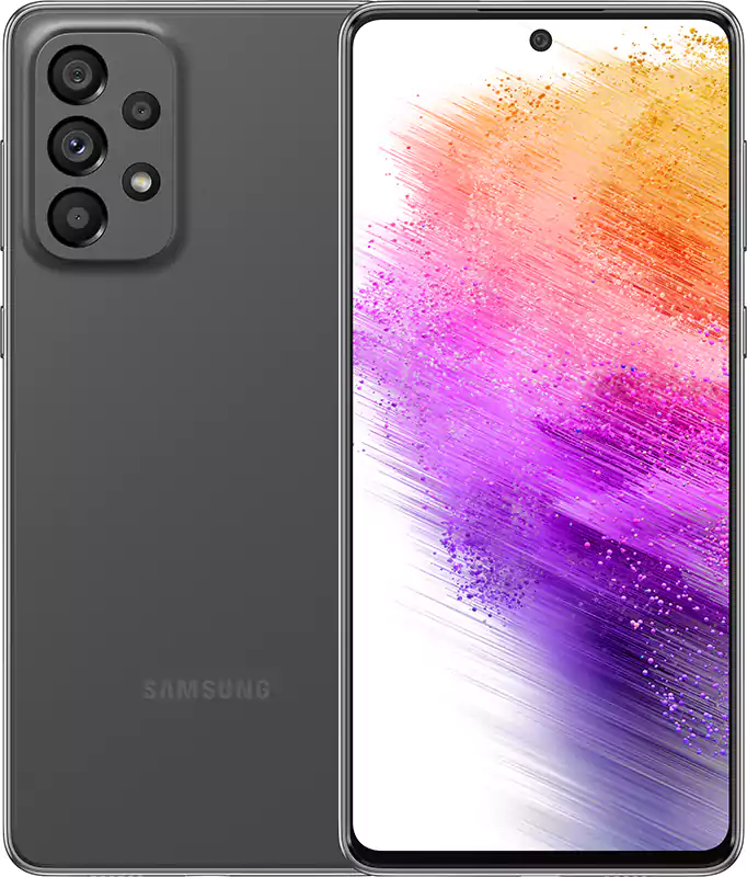Samsung Galaxy A73 Dual SIM Mobile, 128GB Internal Memory, 8GB RAM, 5G Network, Gray