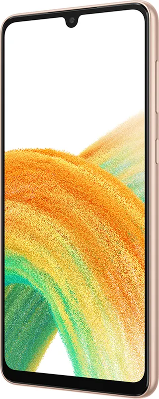 Samsung Galaxy A33 Dual SIM Mobile, 128GB Internal Memory, 8GB RAM, 5G Network, Orange