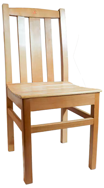 Wooden chair for adults - beige