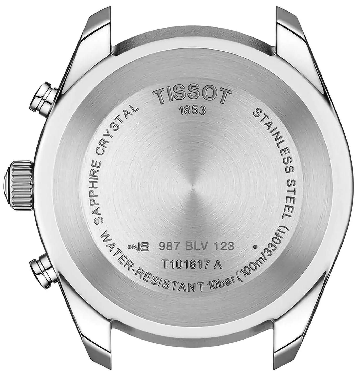 ساعة تيسوت 1853 رجالي، عقارب،  سوار جلد،  بني، T101.617.16.031