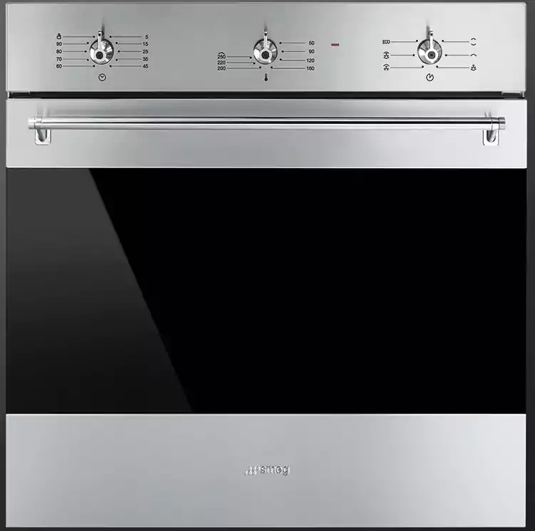 فرن سميج بلت ان، 60 سم، كهرباء، سعة 69 لتر، فضي، SF6381X