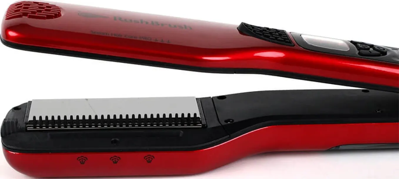 Rush Brush Hair Straightener, with Steam, 150-230℃, Red, RB-STPRO