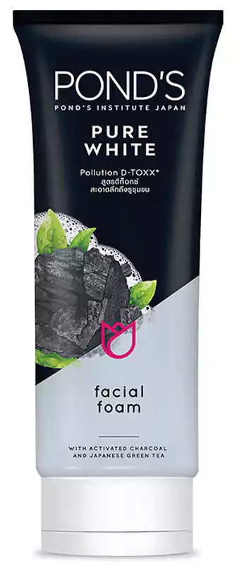 غسول وجه فوم لتنقية البشرة فحم نشط من بوندز 100 جم