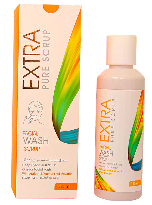 غسول وجه ومقشر من اكسترا ببيور 150 مل