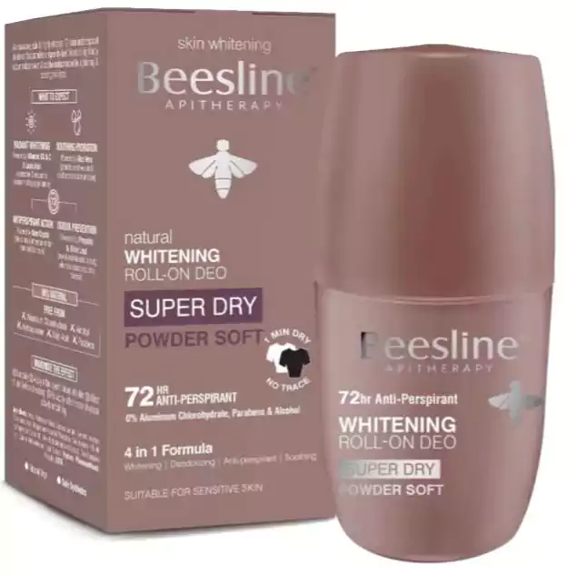 Beesline Whitening  Completely Dry Softness Powder  Deodorant Roll on 50 ml