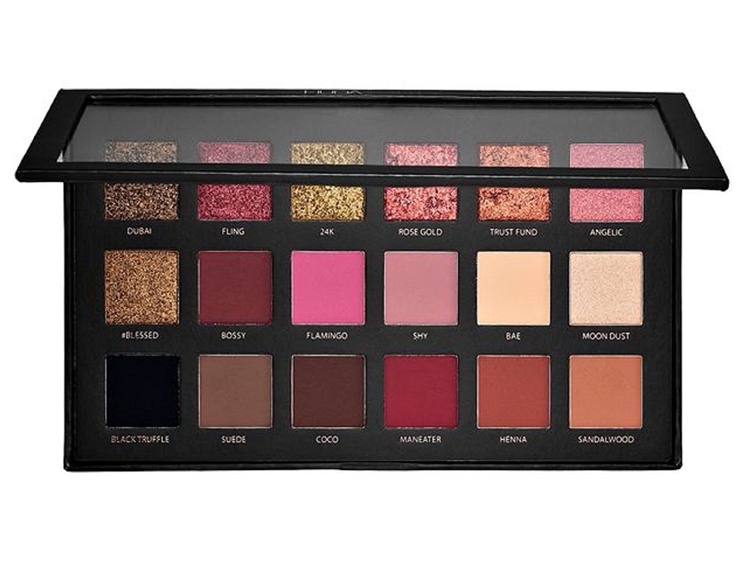 HUDA BEAUTY TEXTURED ROSE GOLD SHADOW PALETTE